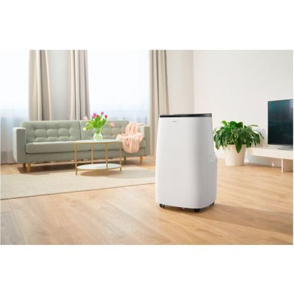 Sencor - Pametni mobilni klima uređaj 4 u 1 uključujući kompletnu opremu 1700W/230V 12000 BTU Wi‑Fi bijela + daljinski upravljač