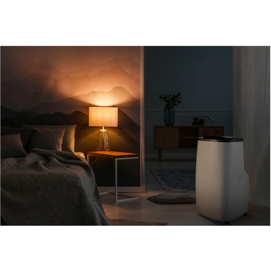 Sencor - Pametni mobilni klima uređaj 4 u 1 uključujući kompletnu opremu 1700W/230V 12000 BTU Wi‑Fi bijela + daljinski upravljač