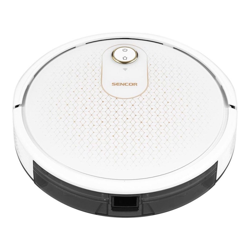 Sencor - Pametni robotski usisivač s mopom 2u1 28W/2600 mAh Wi-Fi bijela + daljinski upravljač
