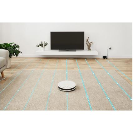 Sencor - Pametni robotski usisivač s mopom 2u1 28W/2600 mAh Wi-Fi bijela + daljinski upravljač
