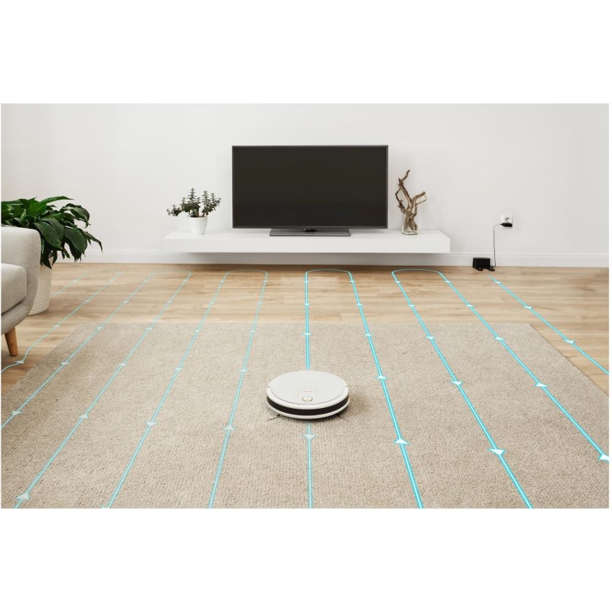 Sencor - Pametni robotski usisivač s mopom 2u1 28W/2600 mAh Wi-Fi bijela + daljinski upravljač