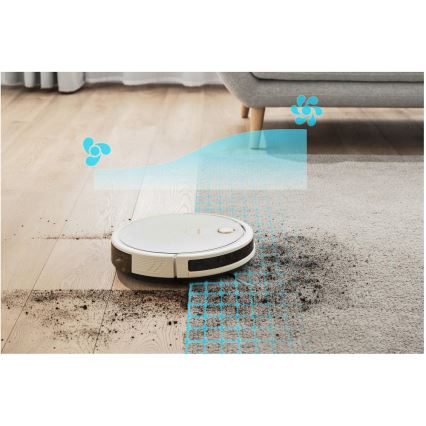 Sencor - Pametni robotski usisivač s mopom 2u1 28W/2600 mAh Wi-Fi bijela + daljinski upravljač