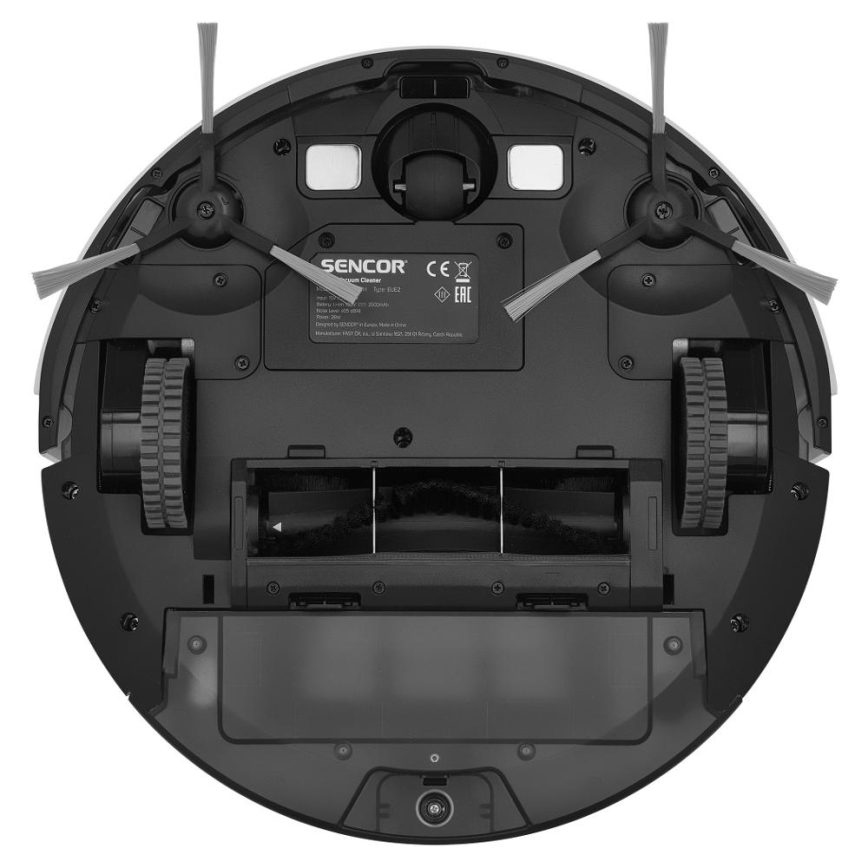 Sencor - Pametni robotski usisivač s mopom 2u1 28W/2600 mAh Wi-Fi bijela + daljinski upravljač
