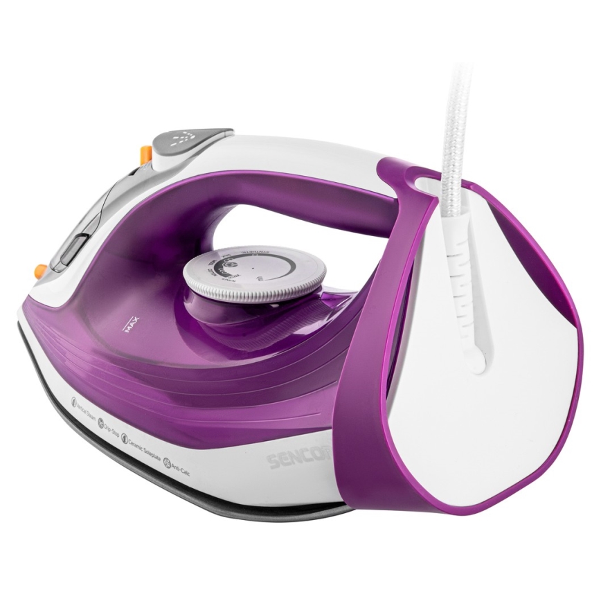 Sencor - Parno glačalo 2400W/230V ljubičasta/bijela