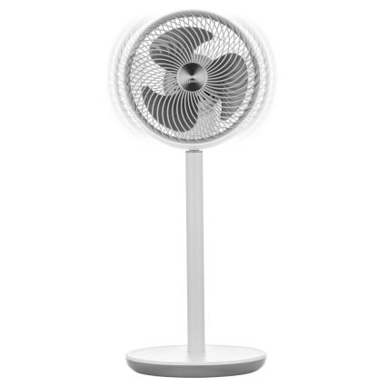 Sencor - Podni ventilator 3D UltraSilent 26W/230V bijela + daljinski upravljač