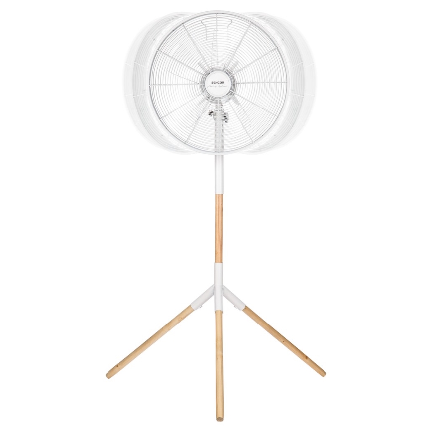 Sencor - Podni ventilator 50W/230V bijela/bukva