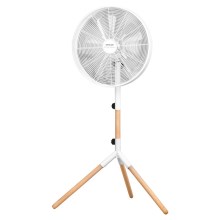 Sencor - Podni ventilator 50W/230V bijela/drvo