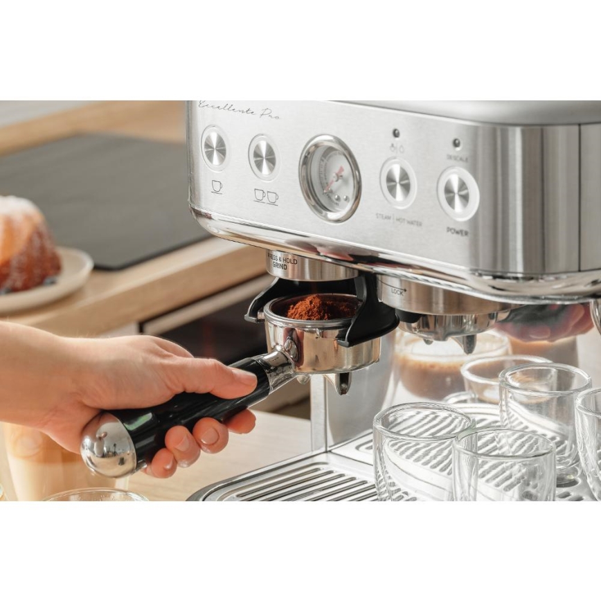 Sencor - Poluautomatski espresso aparat s portafilom 1770W/230V