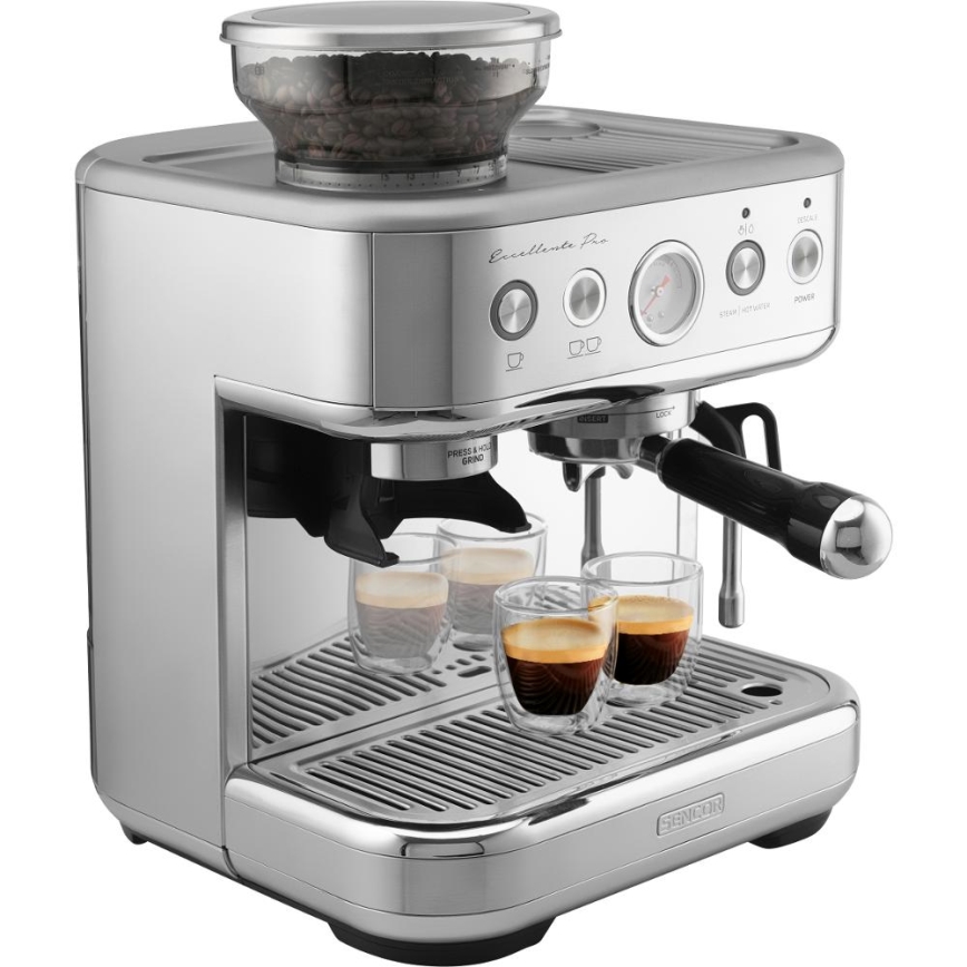 Sencor - Poluautomatski espresso aparat s portafilom 1770W/230V