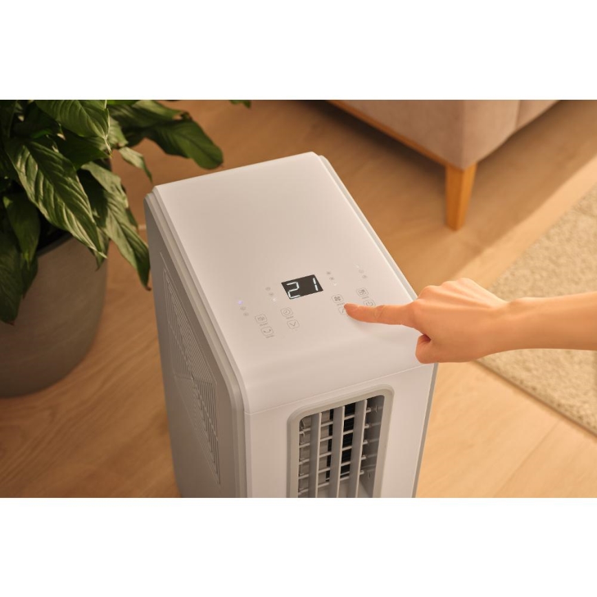 Sencor - Prijenosni klima uređaj 4 u 1 200W/230V 1800 BTU bijeli + daljinski upravljač