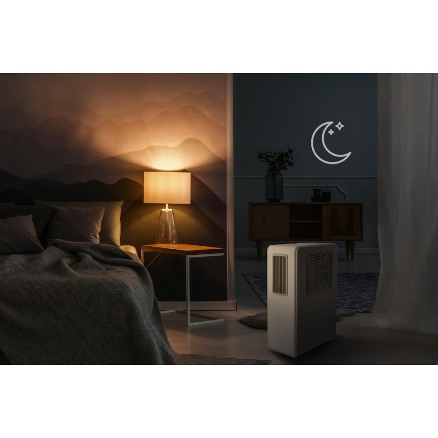 Sencor - Prijenosni klima uređaj 4 u 1 200W/230V 1800 BTU bijeli + daljinski upravljač