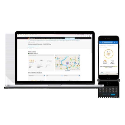 Sencor - Profesionalna meteorološka stanica s LCD zaslonom u boji 1xCR2032 + 3xAA Wi-Fi