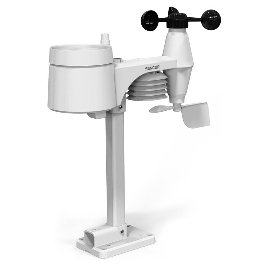 Sencor - Profesionalna meteorološka stanica s LCD zaslonom i budilicom 1xCR2032 + 3xAA