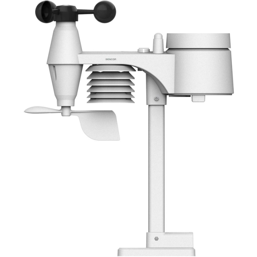 Sencor - Profesionalna meteorološka stanica s LCD zaslonom u boji i budilicom 5V/3xAAA + 3xAA