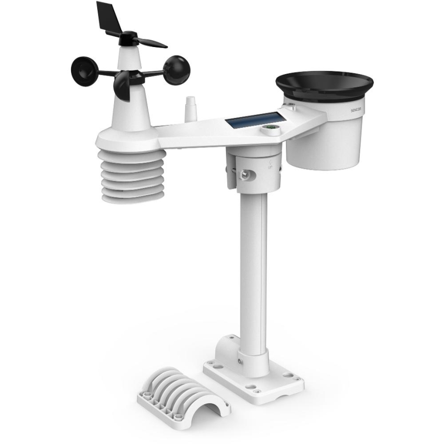 Sencor - Profesionalna meteorološka stanica s LCD zaslonom u boji 5V 1xCR2032 + 3xAA + 2xAA Wi-Fi Tuya