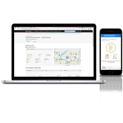 Sencor - Profesionalna meteorološka stanica s LCD zaslonom u boji 5V 1xCR2032 + 3xAA + 2xAA Wi-Fi Tuya