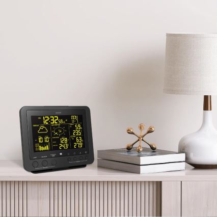 Sencor - Profesionalna meteorološka stanica s LCD zaslonom u boji 5V/1xCR2032 + 3xAA