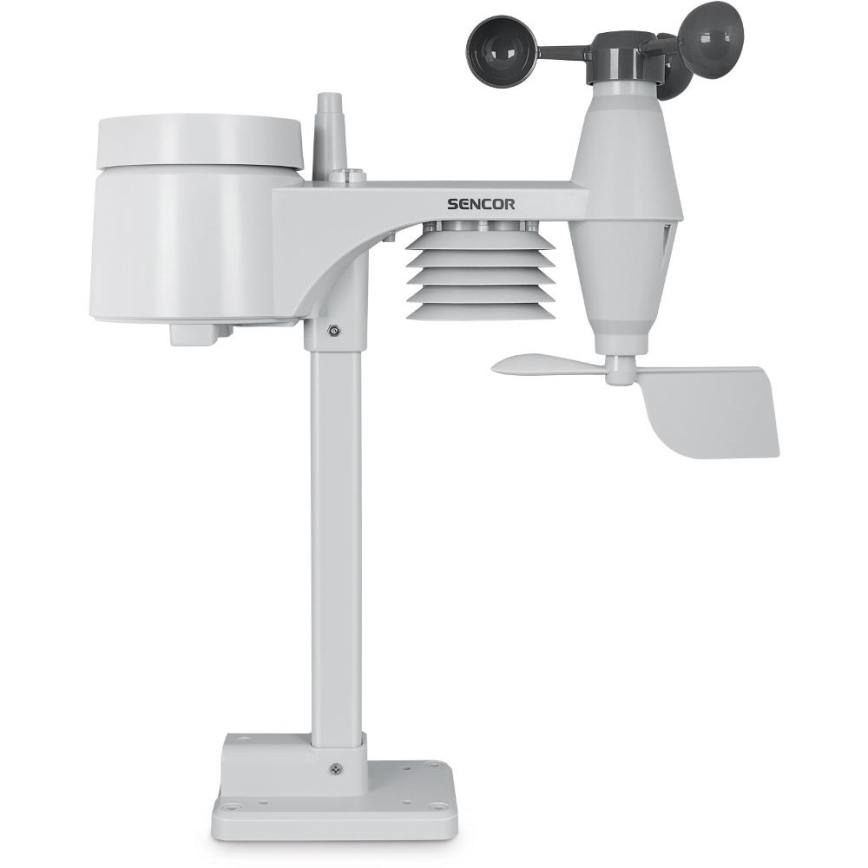 Sencor - Profesionalna meteorološka stanica s LCD zaslonom u boji 5V/1xCR2032 + 3xAA