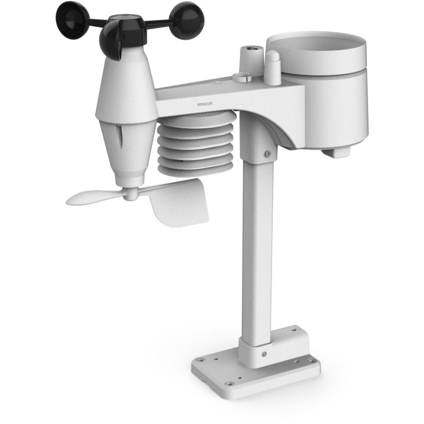 Sencor - Profesionalna meteostanica s LCD zaslonom u boji i budilicom 5V/1xCR2032 + 3xAA Wi-Fi