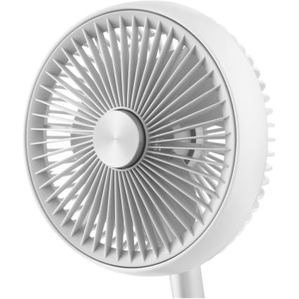 Sencor - Punjivi stolni ventilator 5W/5V 4000 mAh bijeli