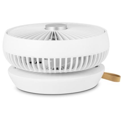 Sencor - Punjivi stolni ventilator 5W/5V 4000 mAh bijeli