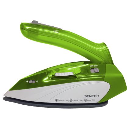 Sencor - Putno parno glačalo 1100W/115V/230V zelena