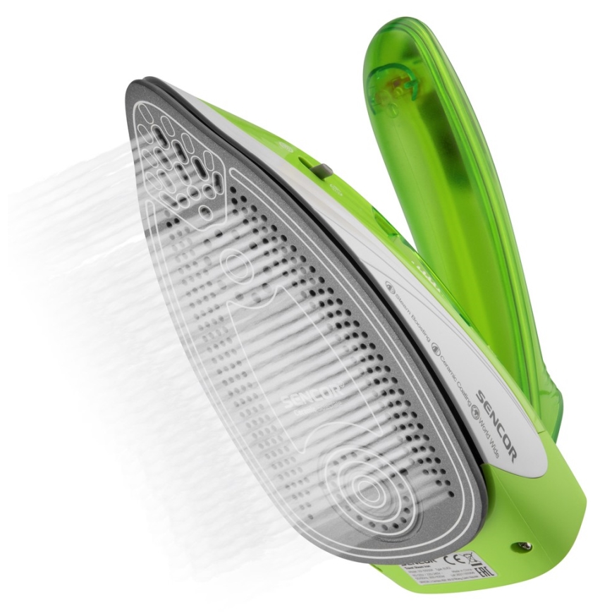 Sencor - Putno parno glačalo 1100W/115V/230V zelena
