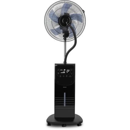 Sencor - Rashlađivač zraka s raspršivačem vode 90W/230V crna + daljinski upravljač