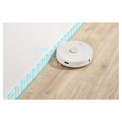 Sencor - Robotski usisavač s mopom 2 u 1 50 W/5000 mAh Wi-Fi bijela + daljinski upravljač