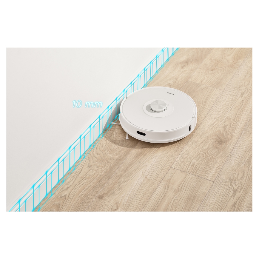 Sencor - Robotski usisavač s mopom 2 u 1 50 W/5000 mAh Wi-Fi bijela + daljinski upravljač