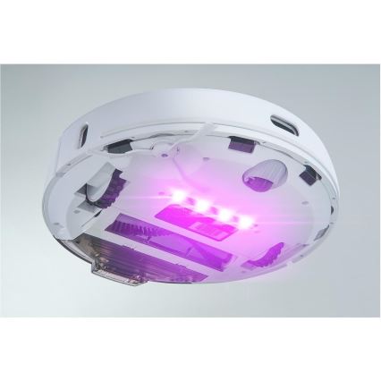 Sencor - Robotski usisavač s mopom 2 u 1 50 W/5000 mAh Wi-Fi bijela + daljinski upravljač