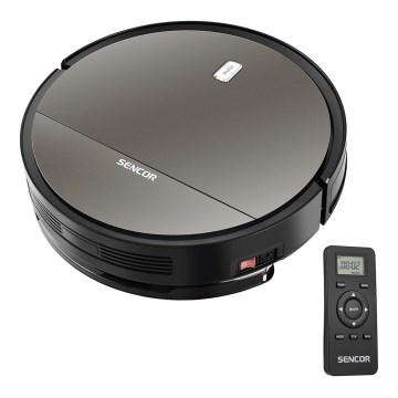 Sencor - Robotski usisivač i perač podova 2u1 25W 2600 mAh crna/srebrna + daljinsko upravljanje