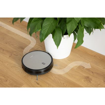 Sencor - Robotski usisivač i perač podova 2u1 25W 2600 mAh crna/srebrna + daljinsko upravljanje