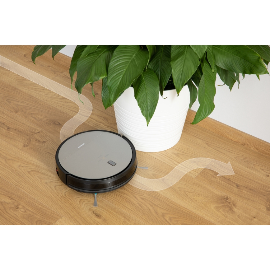 Sencor - Robotski usisivač i perač podova 2u1 25W 2600 mAh crna/srebrna + daljinsko upravljanje