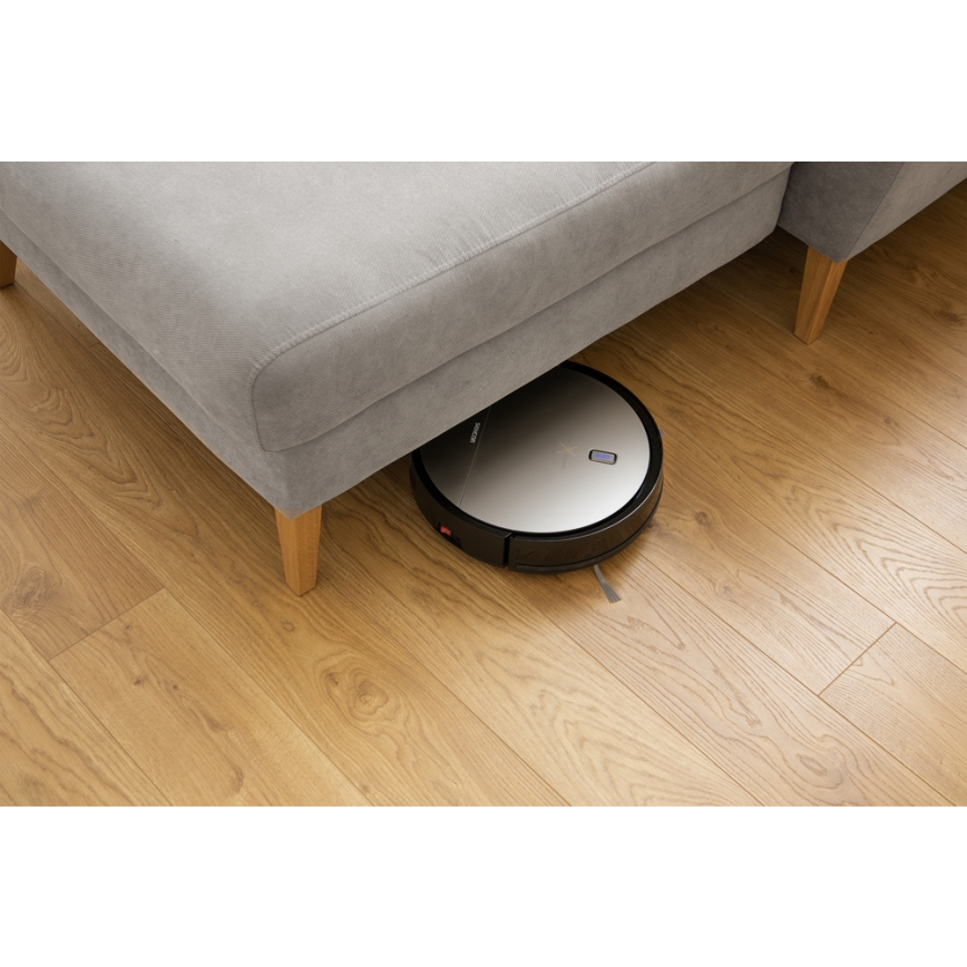 Sencor - Robotski usisivač i perač podova 2u1 25W 2600 mAh crna/srebrna + daljinsko upravljanje
