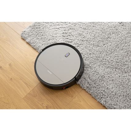 Sencor - Robotski usisivač i perač podova 2u1 25W 2600 mAh crna/srebrna + daljinsko upravljanje