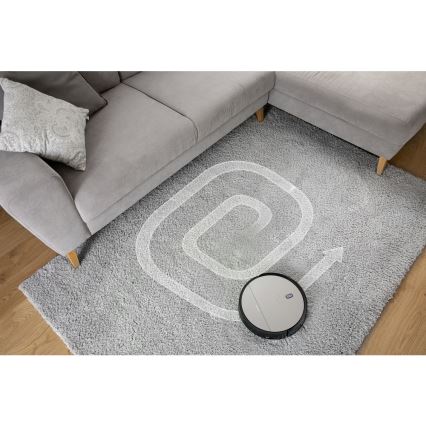 Sencor - Robotski usisivač i perač podova 2u1 25W 2600 mAh crna/srebrna + daljinsko upravljanje