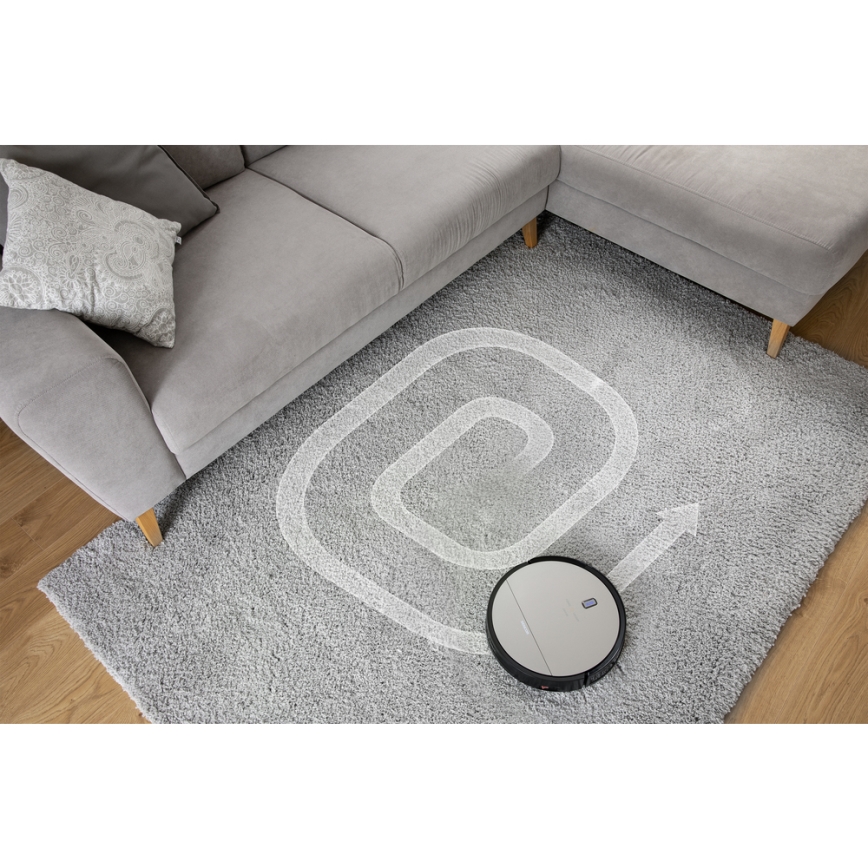 Sencor - Robotski usisivač i perač podova 2u1 25W 2600 mAh crna/srebrna + daljinsko upravljanje