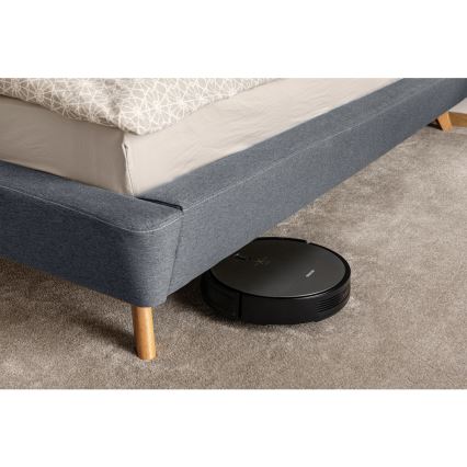 Sencor - Robotski usisivač i perač podova 2u1 25W 2600 mAh crna/srebrna + daljinsko upravljanje