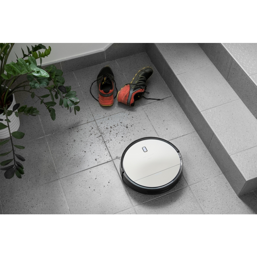 Sencor - Robotski usisivač i perač podova 2u1 25W 2600 mAh crna/srebrna + daljinsko upravljanje