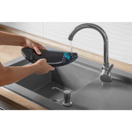 Sencor - Robotski usisivač i perač podova 2u1 25W 2600 mAh crna/srebrna + daljinsko upravljanje