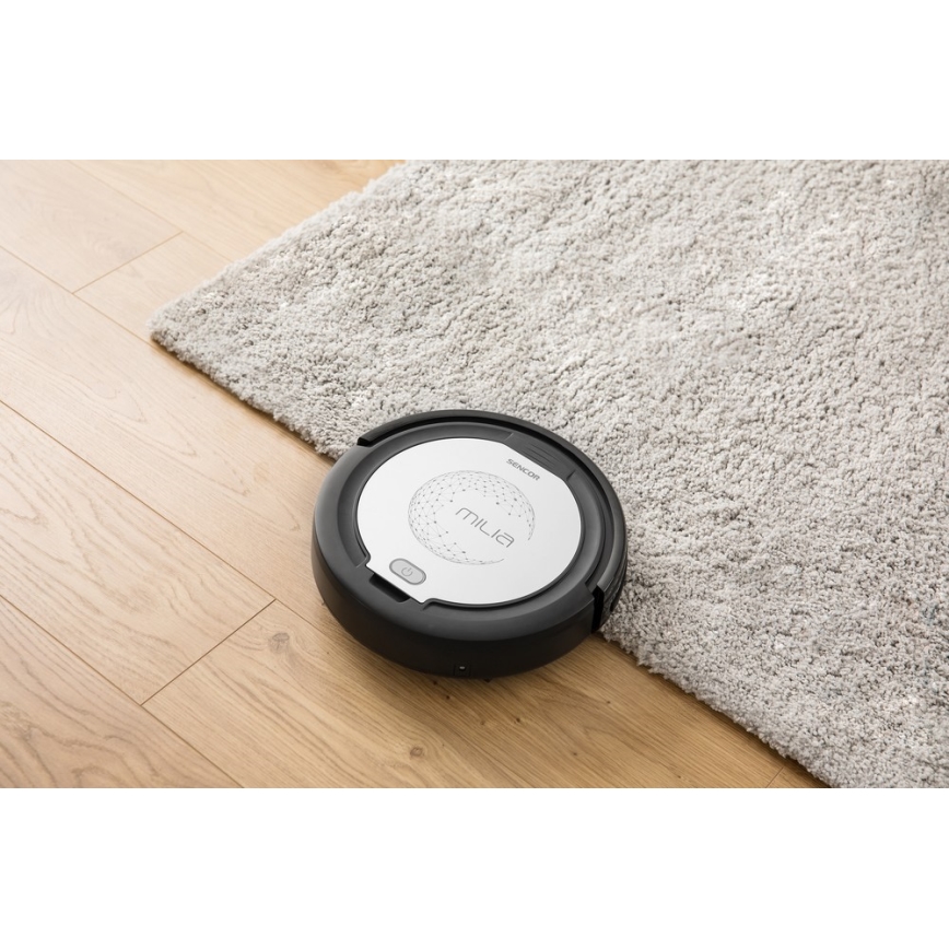 Sencor - Robotski usisivač s mopom 2u1 15W/14,4V 1500 mAh crna