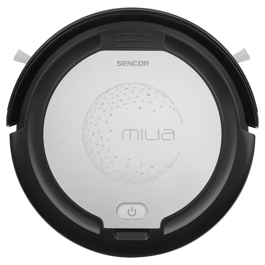 Sencor - Robotski usisivač s mopom 2u1 15W/14,4V 1500 mAh crna