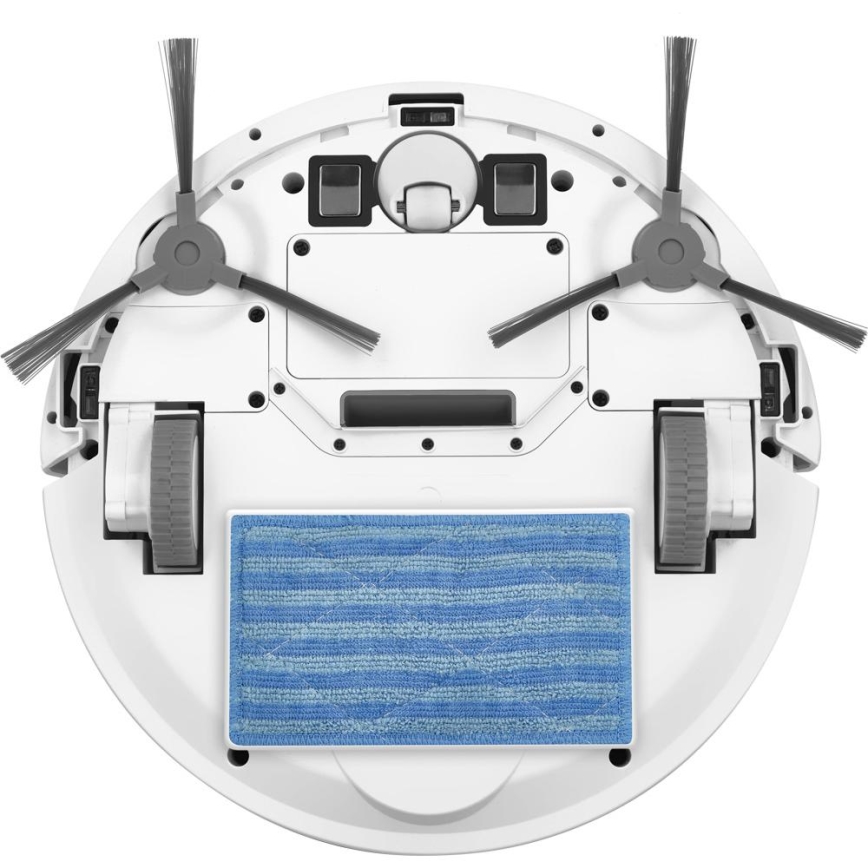 Sencor - Robotski usisivač s mopom 2u1 18W/1500 mAh bijela + daljinski upravljač