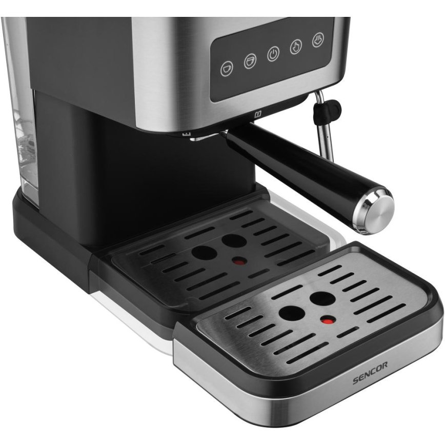 Sencor - Ručni espresso aparat 1050W/230V crni/matirani krom