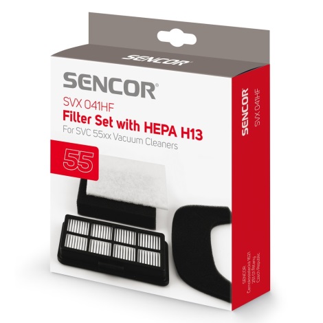 Sencor - Set ulaznog HEPA filtera i izlaznog mikrofiltera za usisivač