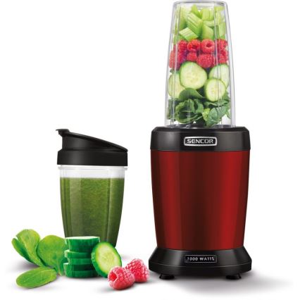 Sencor - Smoothie nutri blender 1000W/230V crvena