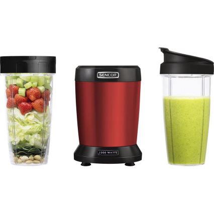 Sencor - Smoothie nutri blender 1000W/230V crvena