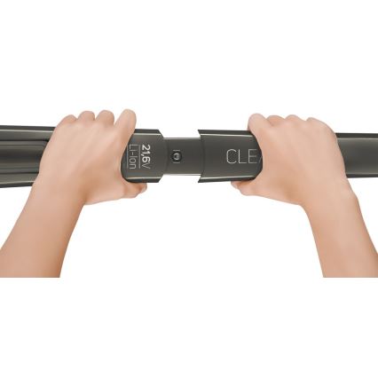 Sencor - Štapni usisivač s električnom rotirajućom četkom 2u1 110W/21,6V 2000 mAh siva