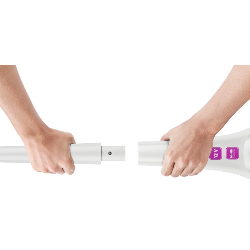 Sencor - Štapni usisivač s električnom rotirajućom četkom 2v1 70W/12V 1800 mAh bijela/ružičasta